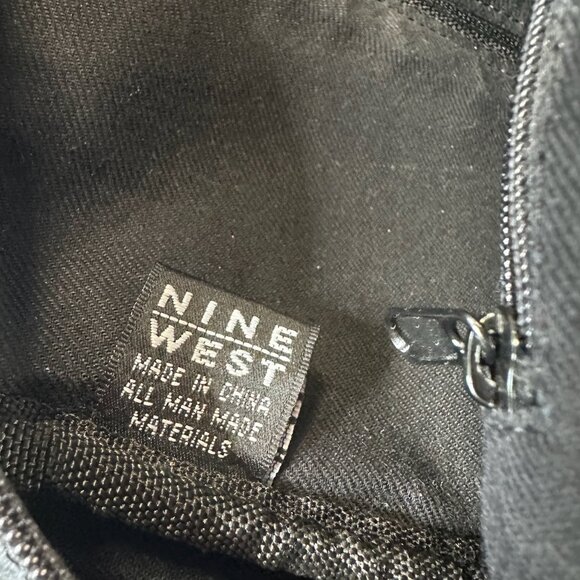 Vintage Nine West Vegan Leather Black Mini Backpack - Picture 4 of 15